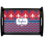 Patriotic Fleur de Lis Wooden Tray (Personalized)