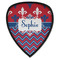 Patriotic Fleur de Lis Iron on Shield Patch A w/ Name or Text