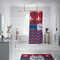 Patriotic Fleur de Lis Shower Curtain - Custom Size