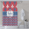 Patriotic Fleur de Lis Shower Curtain Lifestyle