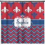 Patriotic Fleur de Lis Shower Curtain - Custom Size (Personalized)