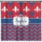 Patriotic Fleur de Lis Shower Curtain - Custom Size (Personalized)