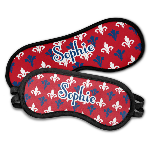 Patriotic Fleur de Lis Sleeping Eye Masks - PARENT