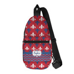 Patriotic Fleur de Lis Sling Bag (Personalized)