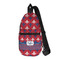 Patriotic Fleur de Lis Sling Bag (Personalized)