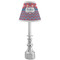 Patriotic Fleur de Lis Small Chandelier Lamp - LIFESTYLE (on candle stick)