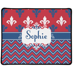 Patriotic Fleur de Lis Large Gaming Mouse Pad - 12.5" x 10" (Personalized)