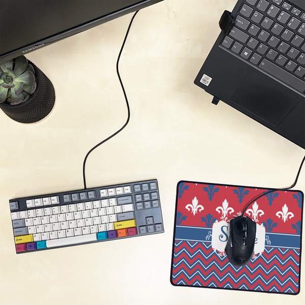 Patriotic Fleur de Lis Small Gaming Mats - LIFESTYLE