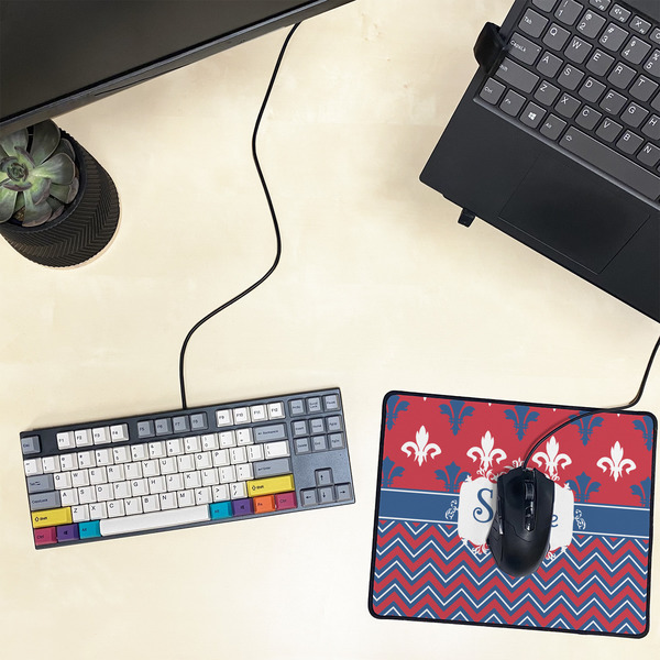 Patriotic Fleur de Lis Small Gaming Mats - LIFESTYLE