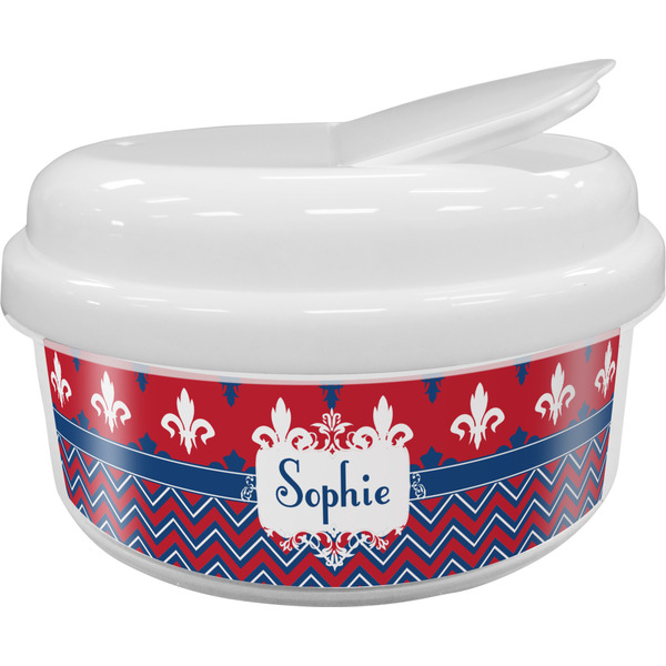 Custom Patriotic Fleur de Lis Snack Container (Personalized)
