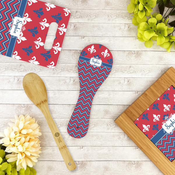 Patriotic Fleur de Lis Spoon Rest Trivet - LIFESTYLE