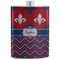 Patriotic Fleur de Lis Stainless Steel Flask (Personalized)