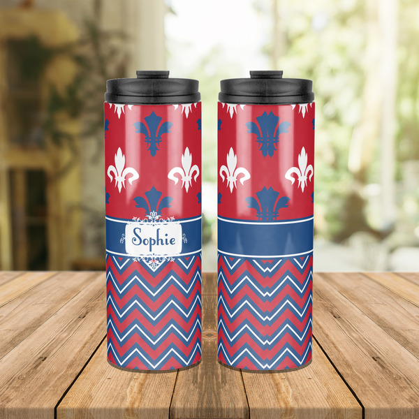 Patriotic Fleur de Lis Stainless Steel Tumbler - Lifestyle