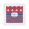 Patriotic Fleur de Lis Cocktail Napkins (Personalized)
