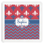 Patriotic Fleur de Lis Paper Dinner Napkins (Personalized)