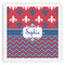 Patriotic Fleur de Lis Paper Dinner Napkins (Personalized)