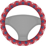 Patriotic Fleur de Lis Steering Wheel Cover (Personalized)