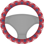 Patriotic Fleur de Lis Steering Wheel Cover
