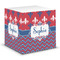 Patriotic Fleur de Lis Sticky Note Cube