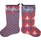 Patriotic Fleur de Lis Holiday Stocking - Double-Sided - Neoprene (Personalized)