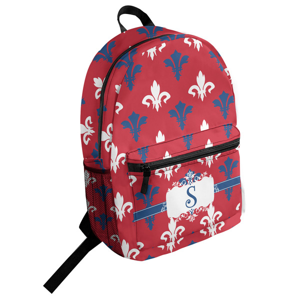 Custom Patriotic Fleur de Lis Student Backpack (Personalized)