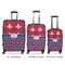 Patriotic Fleur de Lis Suitcase Set 1 - APPROVAL