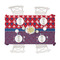 Patriotic Fleur de Lis Tablecloths (58"x102") - TOP VIEW