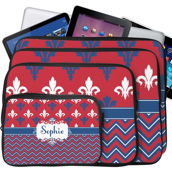 Patriotic Fleur de Lis Tablet & Laptop Case Sizes