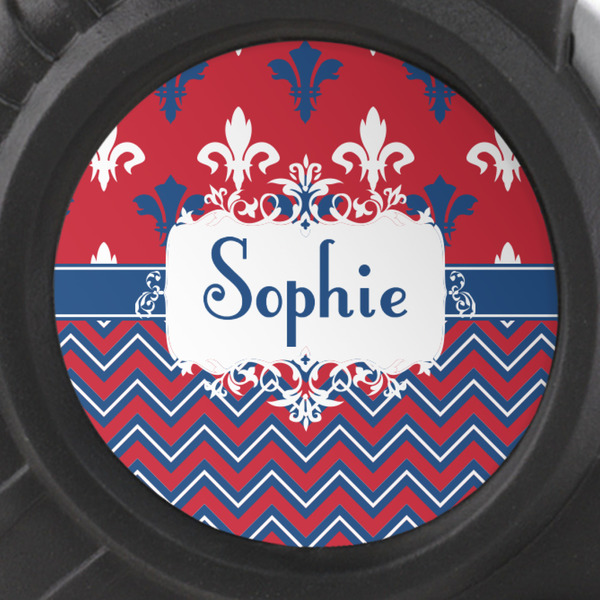 Patriotic Fleur de Lis Tape Measure - 25ft - detail