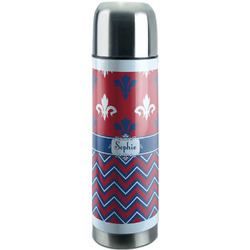 Patriotic Fleur de Lis Stainless Steel Thermos (Personalized)