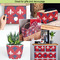 Patriotic Fleur de Lis Tissue Paper - In Use Collage