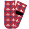 Patriotic Fleur de Lis Toddler Ankle Socks