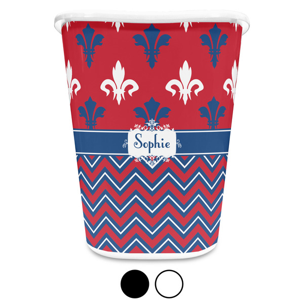 Patriotic Fleur de Lis Trash Can Aggregate