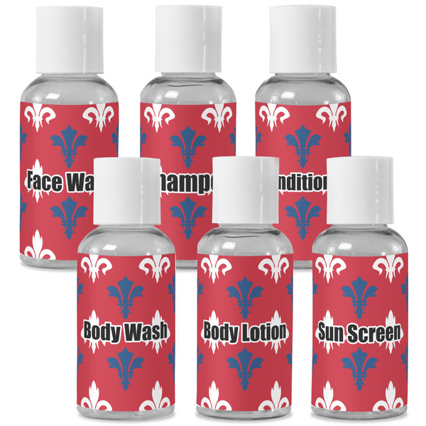 Custom Patriotic Fleur de Lis Travel Bottles (Personalized)
