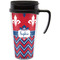 Patriotic Fleur de Lis Acrylic Travel Mug with Handle (Personalized)