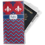 Patriotic Fleur de Lis Travel Document Holder