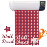 Patriotic Fleur de Lis Vinyl Sheet (Re-position-able)
