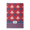 Patriotic Fleur de Lis Waffle Weave Golf Towel - Front/Main