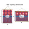 Patriotic Fleur de Lis Wall Hanging Tapestries - Parent/Sizing