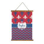 Patriotic Fleur de Lis Wall Hanging Tapestry (Personalized)