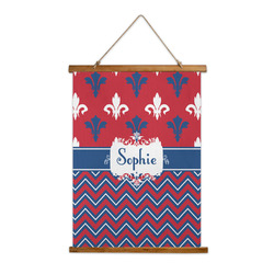 Patriotic Fleur de Lis Wall Hanging Tapestry (Personalized)