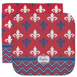 Patriotic Fleur de Lis Facecloth / Wash Cloth (Personalized)