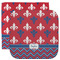 Patriotic Fleur de Lis Facecloth / Wash Cloth (Personalized)