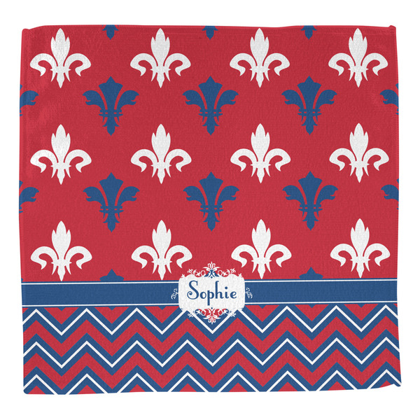 Patriotic Fleur de Lis Washcloth - Front - No Soap