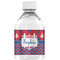 Patriotic Fleur de Lis Water Bottle Label - Single Front