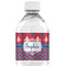 Patriotic Fleur de Lis Water Bottle Labels - Custom Sized (Personalized)