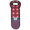 Patriotic Fleur de Lis Wine Tote Bag (Personalized)