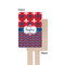 Patriotic Fleur de Lis Wooden 6.25" Stir Stick - Rectangular - Single - Front & Back