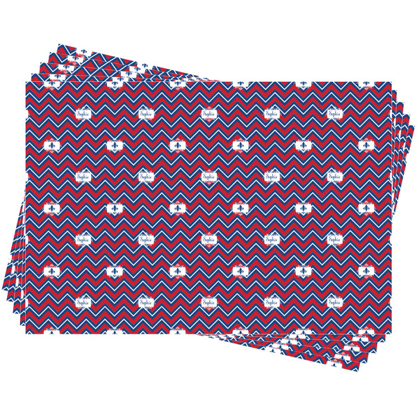 Patriotic Fleur de Lis Wrapping Paper - 5 Sheets Approval