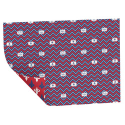 Patriotic Fleur de Lis Wrapping Paper Sheets - Double-Sided - 20" x 28" (Personalized)